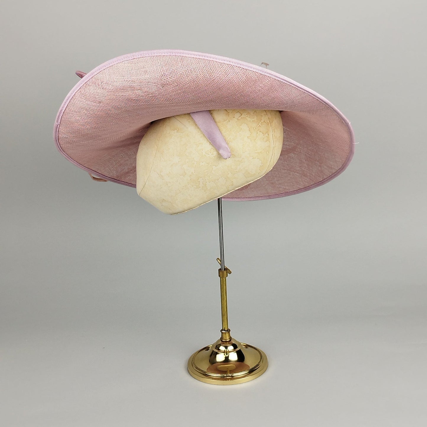 Blush Perfection - Blush Pink Hat with Silk Flowers and Feathers