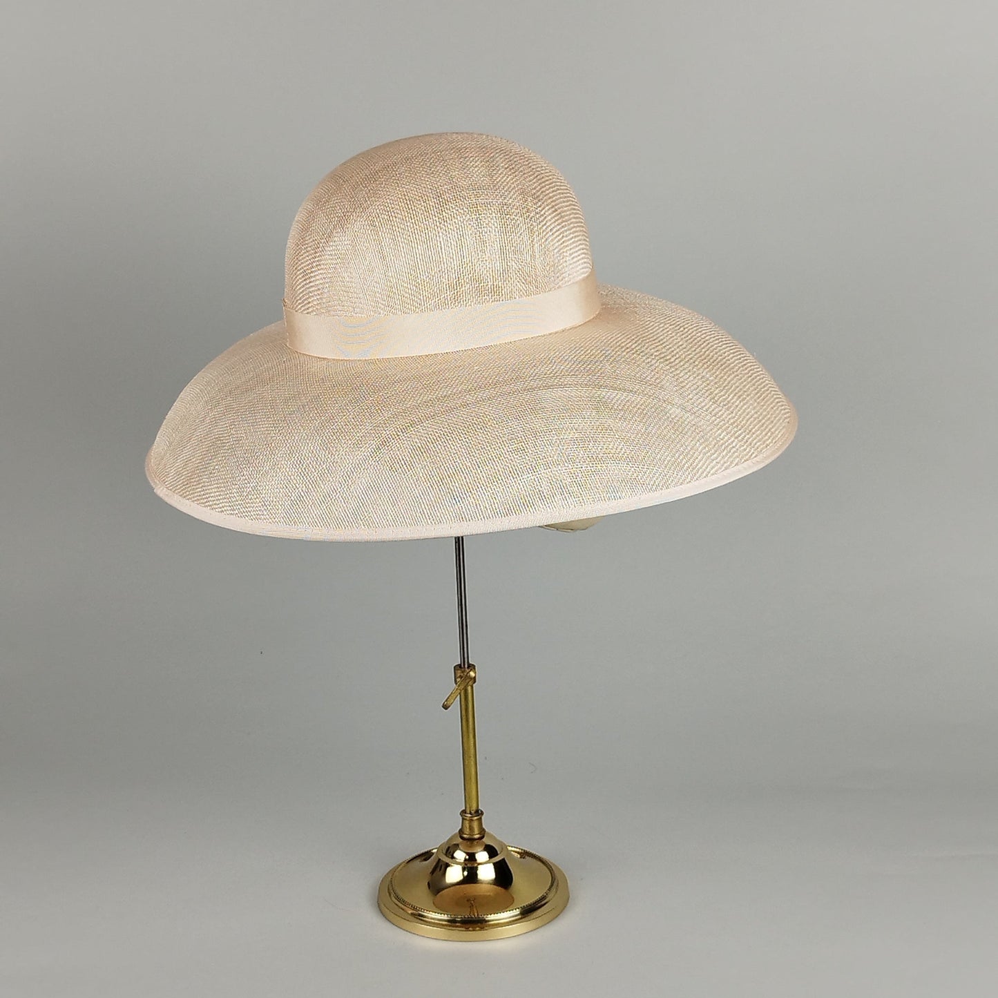Timeless Charm - Dior-shaped Pale Pink Wedding Hat