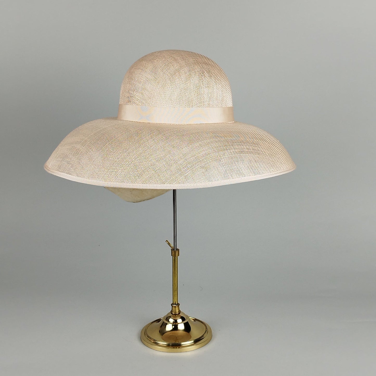 Timeless Charm - Dior-shaped Pale Pink Wedding Hat
